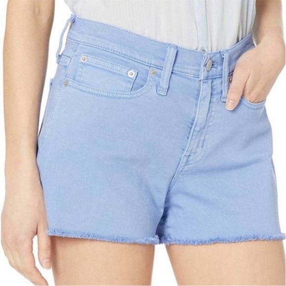 J. Crew Periwinkle High-Rise Garment-Dyed Cutoff Boy Short Size 27 - Picture 14 of 14